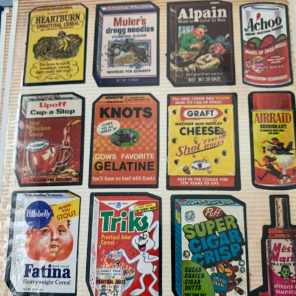 Vintage Wacky Package Stickers